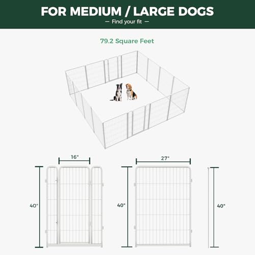 Heavy Duty 32 Inch 6 Panels Black Dog Playpen U878