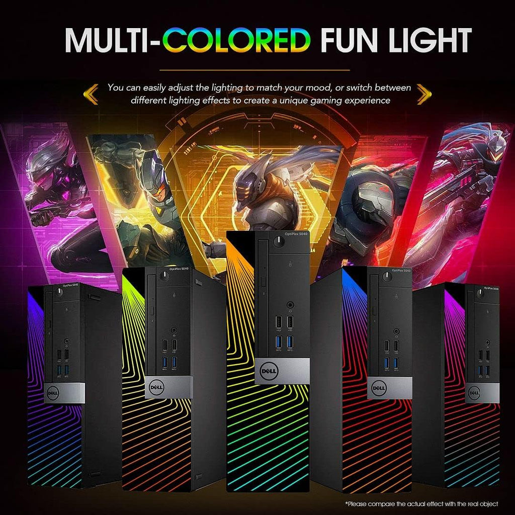 Dell Gaming PC Desktop with 24 Inch Monitor, GT 1030 2GB, Intel Core i7-6700, 16GB Ram 512GB SSD, Windows 10 Pro, RGB Keyboard Mouse (Renewed) Q216