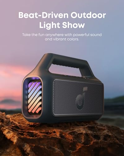 80W Portable Bluetooth Speaker with Subwoofer, IPX7 Waterproof R8362