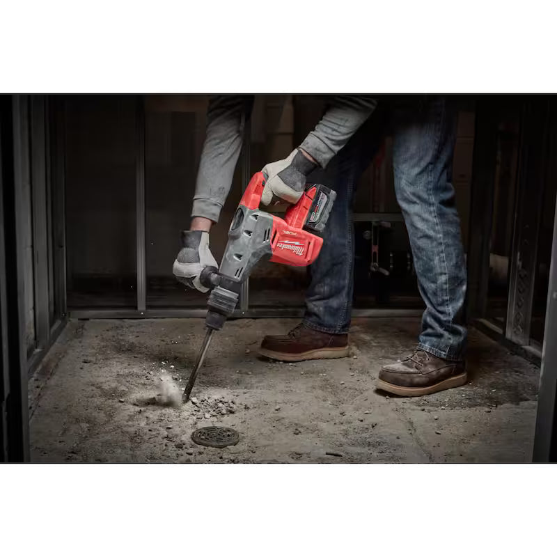 18-Volt Cordless Brushless Rotary Hammer Kit with Two 8.0Ah Batteries & Impact Wrench F19209