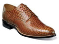 Anaconda Print Leather Shoes Tan E695