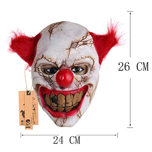 Scary Clown Mask & Inflatable Snowman Decor U446915