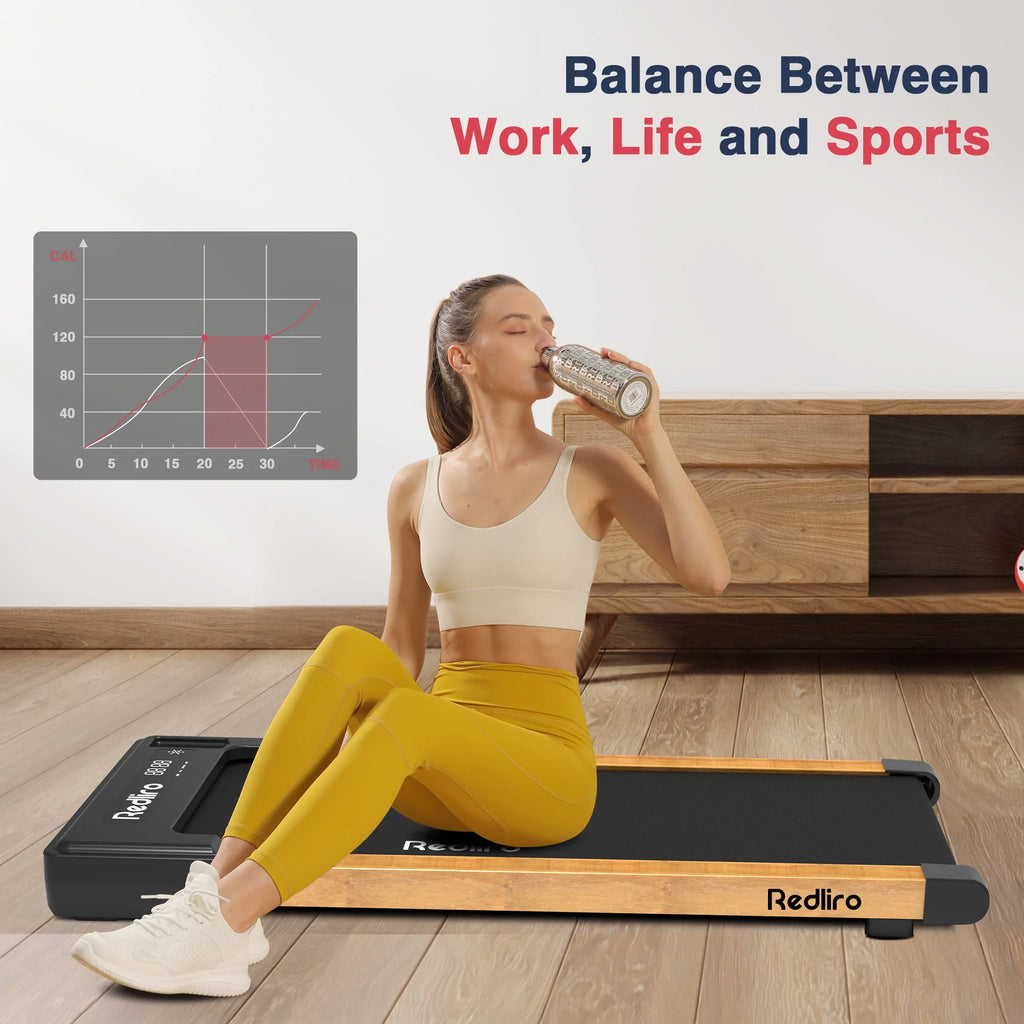 White Walking Pad Treadmill S332