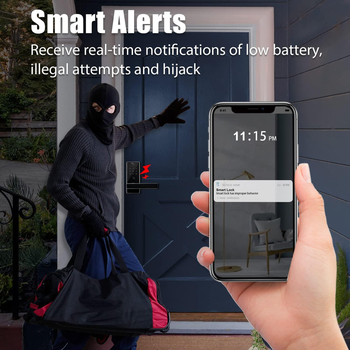 Smart Lock with WiFi Keyless Entry Digital Keypad M236967