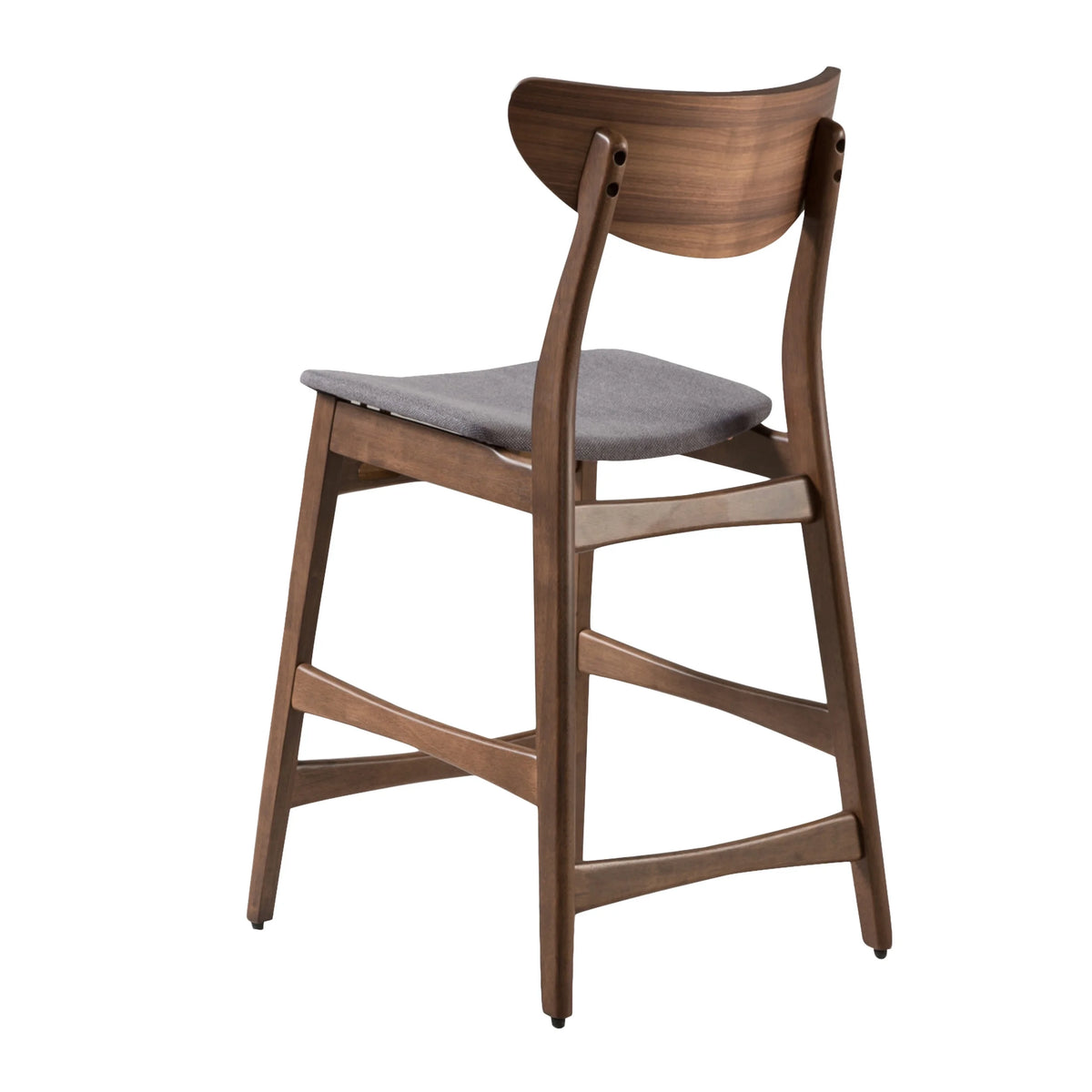Dark Grey Fabric Counter Chair, Set of 2 W890