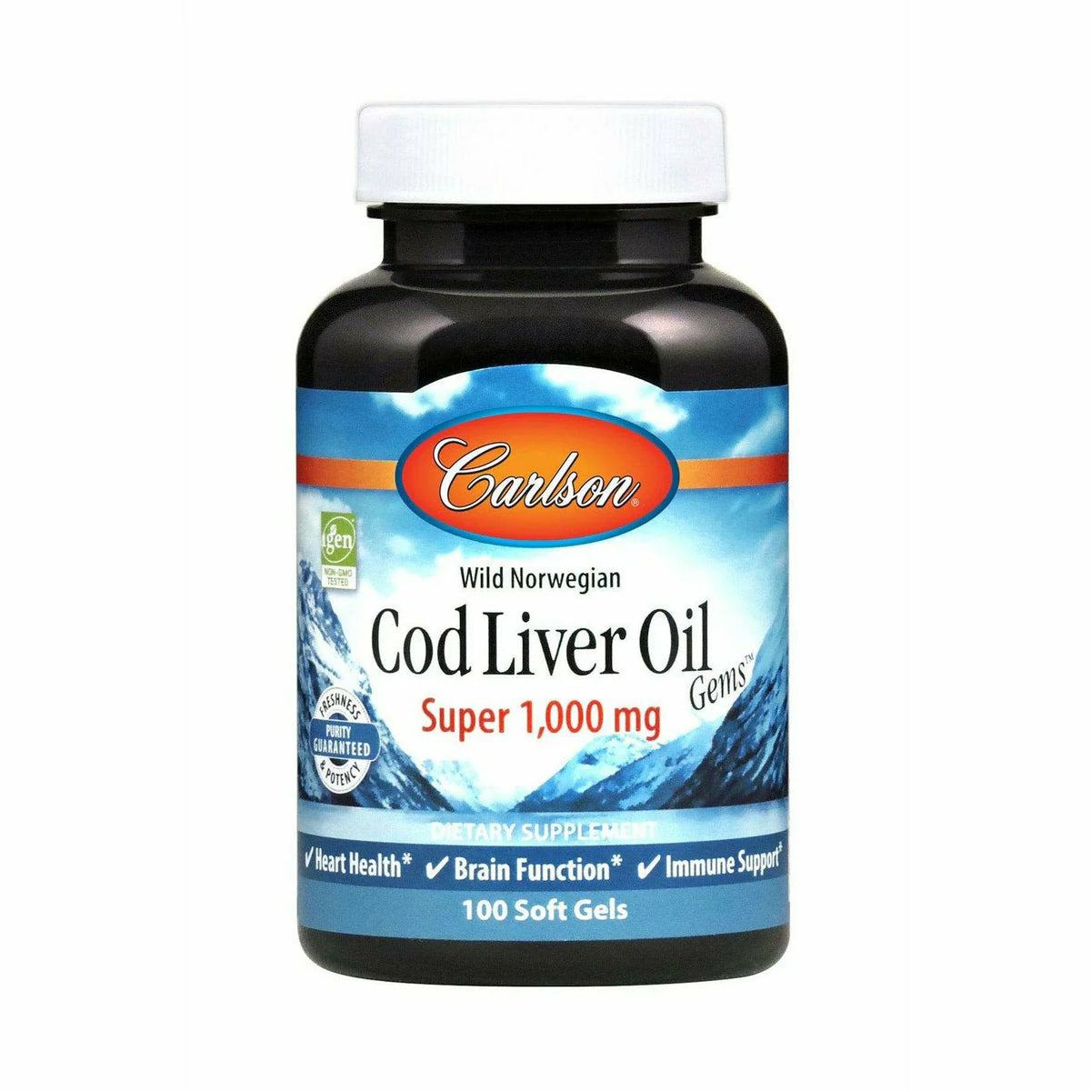 Cod Liver Oil 1000 mg 100 gels P79660