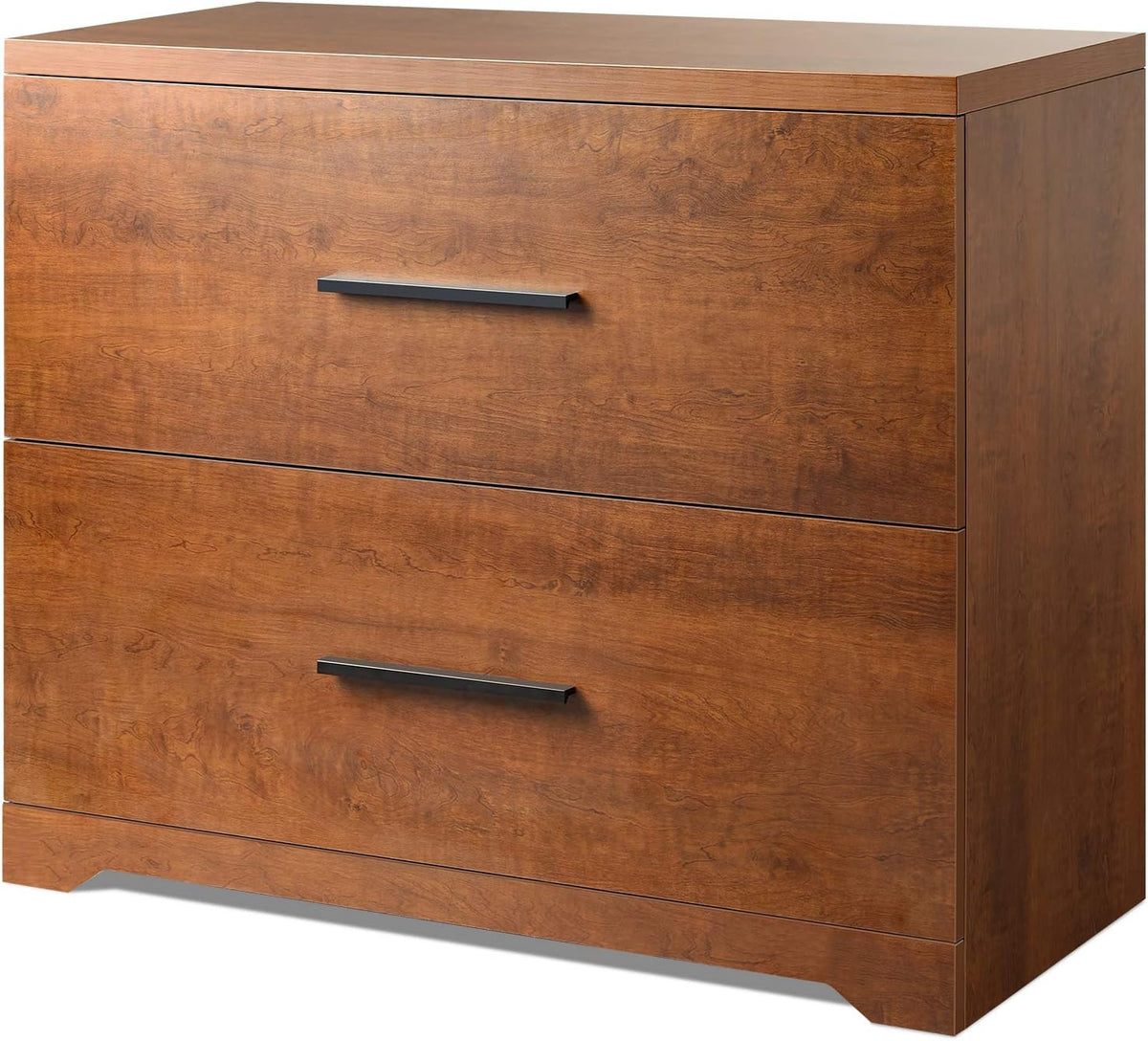 Walnut 2 Drawer Wood Lateral File Cabinet U4780