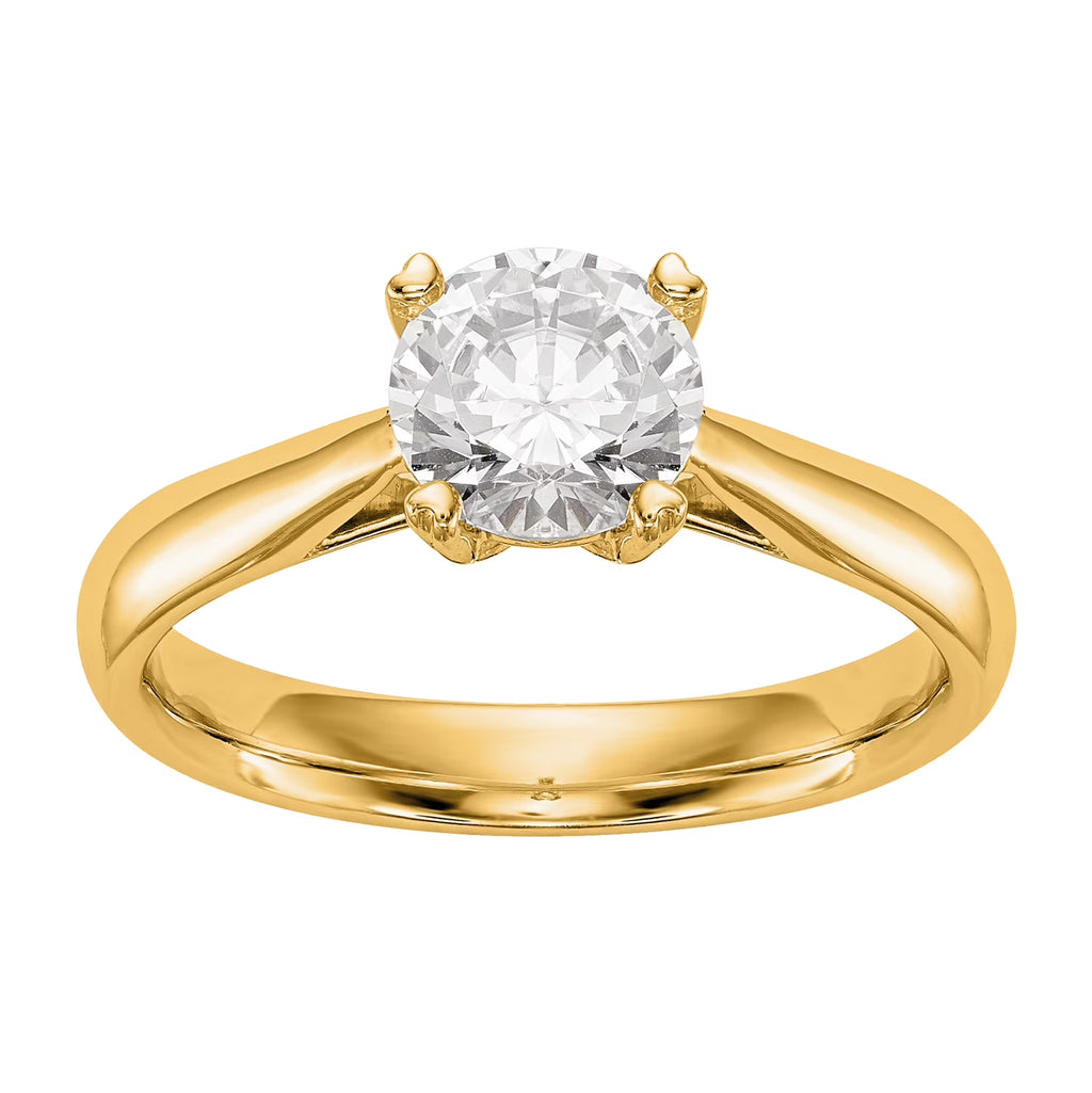 14 Karat Yellow Gold Lab Grown Diamond Solitaire Engagement Ring X31583