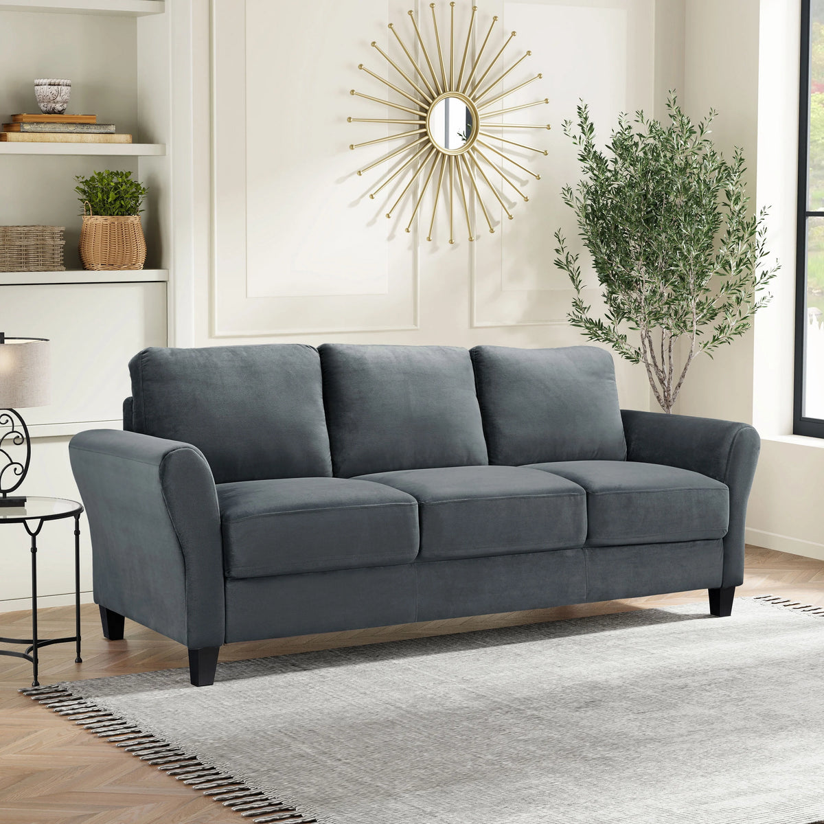 Gray Fabric Sofa D460