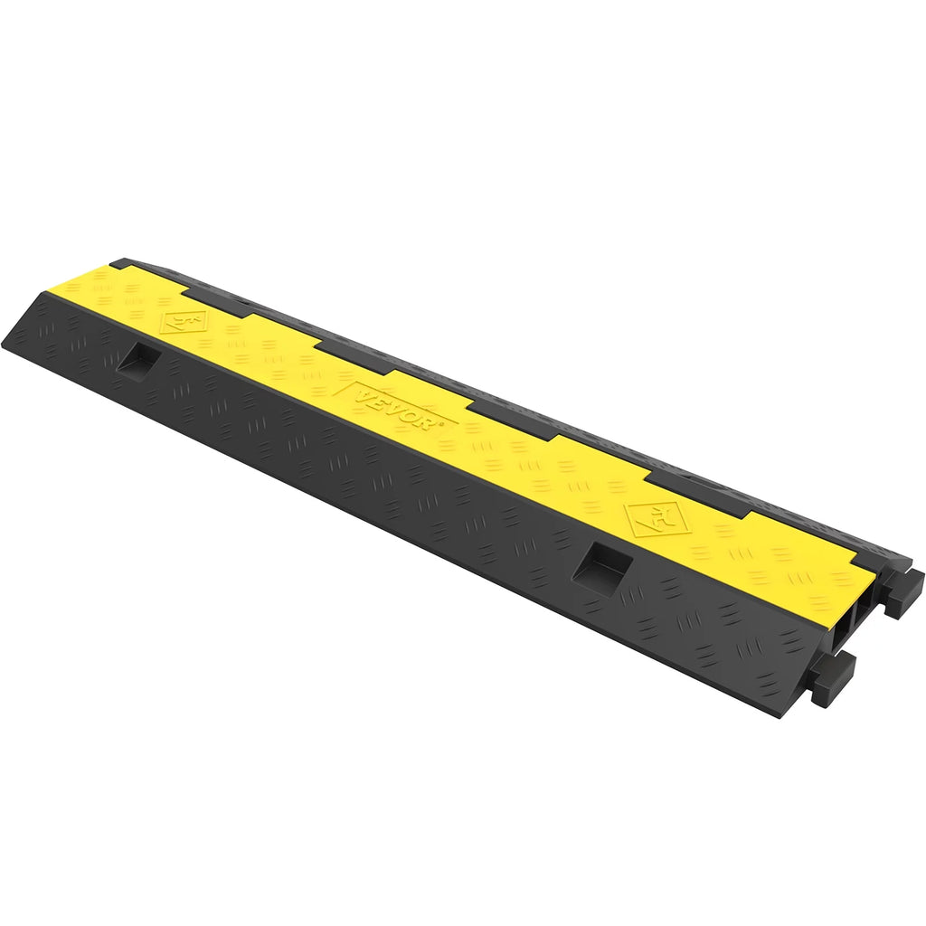 4 Packs 2 Channels Rubber Cable Protector Ramp D3432