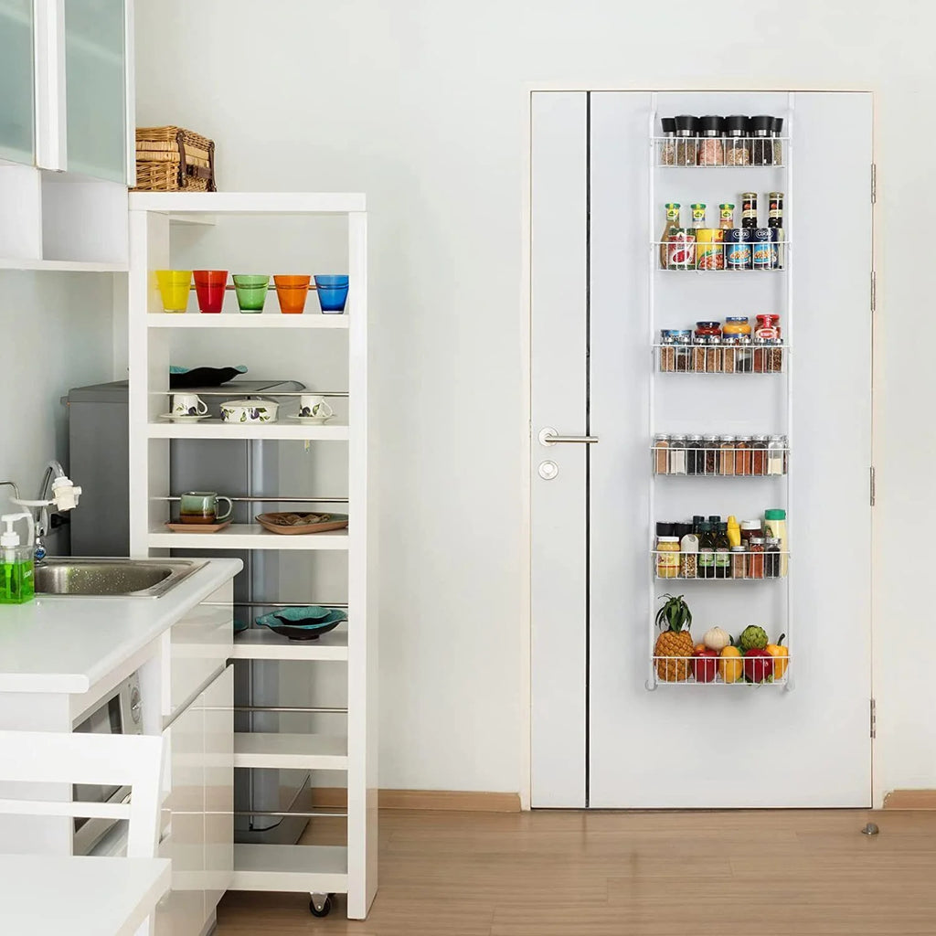6-Tier Over The Door Pantry Organizer Rack Heavy-Duty Hanging Shelf C6031