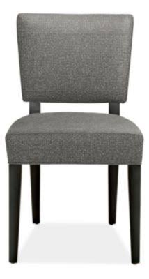 Modern Georgia Side Chair in Conley Graphite with Charcoal Legs Grey Q13091