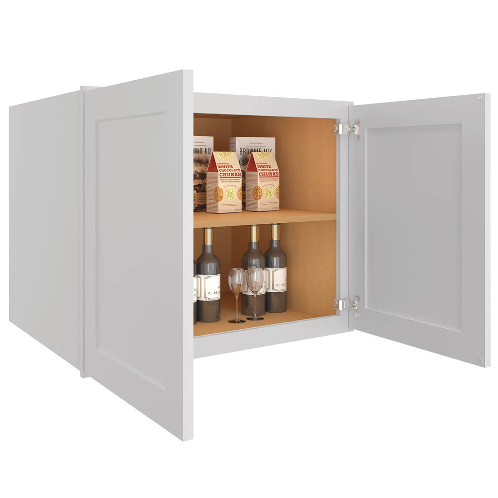 30-in Shaker Wall Bridge Kitchen Cabinet with 2 Doors F6713