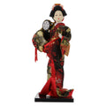 2 Pc Silk Geisha Dolls Japanese Folk Crafts A246