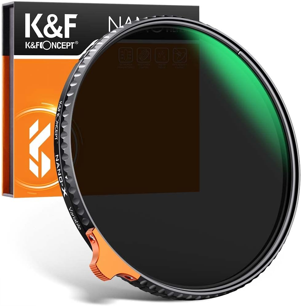 67mm Variable ND Filter ND2-ND400 with Multi-Layer Coatings AGC Glass Neutral Density Filter Pack of 2 N3920