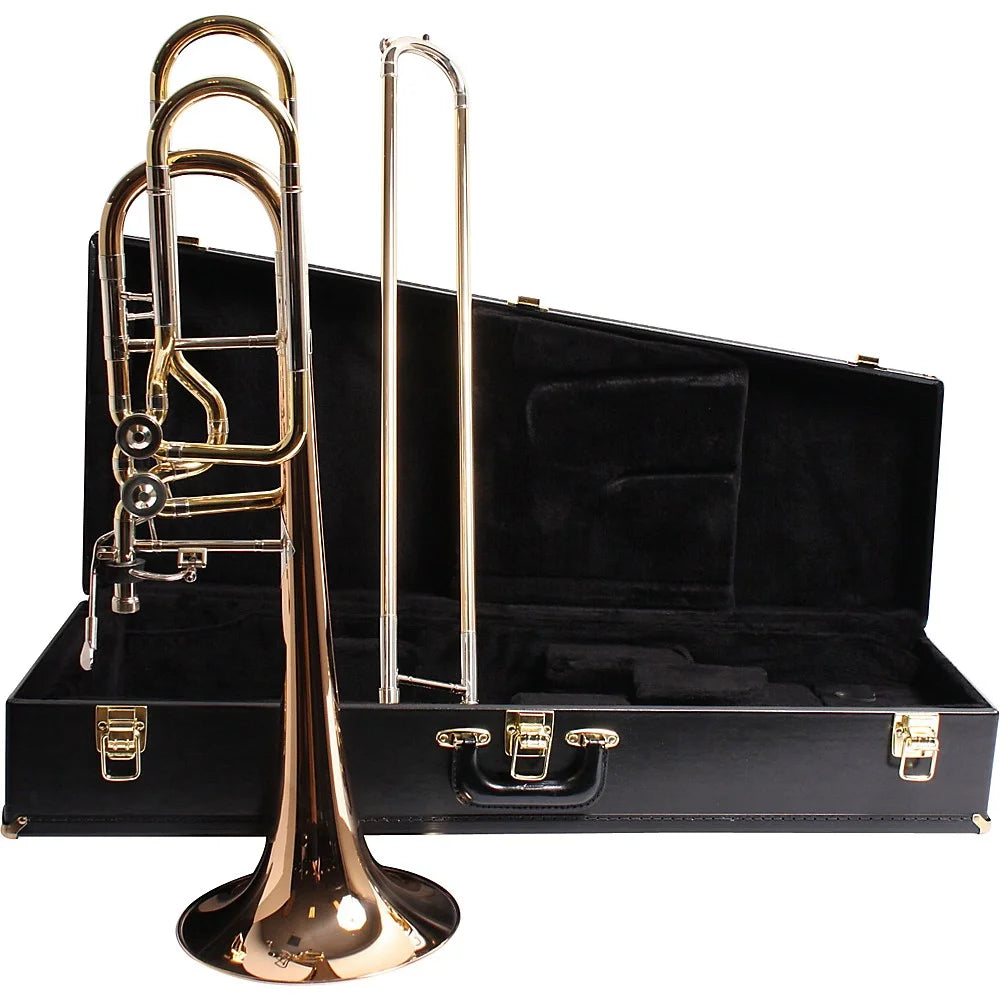 Bass Trombone with Dual Independent Rotary Valves and Rose Brass Bell S450790