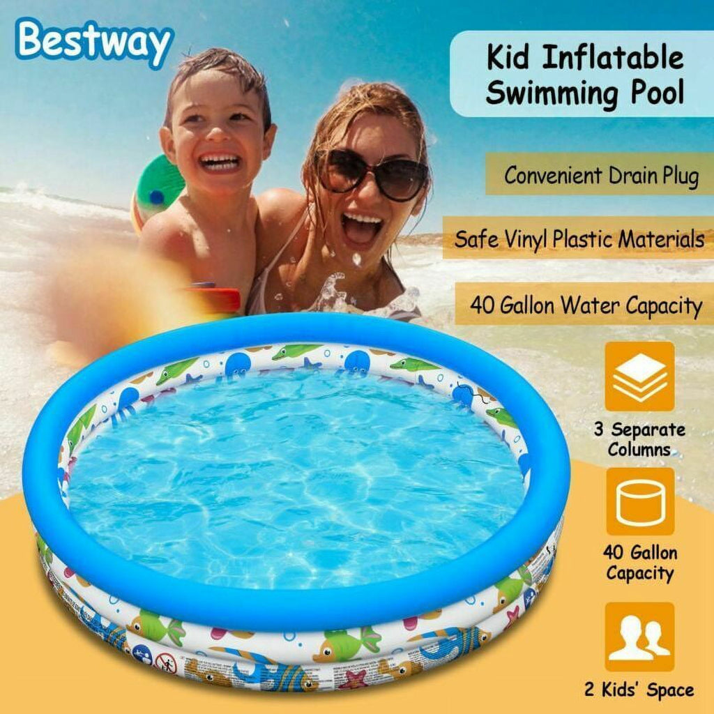 48"x10" Inflatable Family Pool G7336