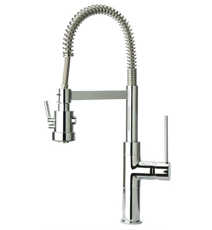 Brushed Nickel Single Handle Pull-Out Spray Kitchen Faucet M579