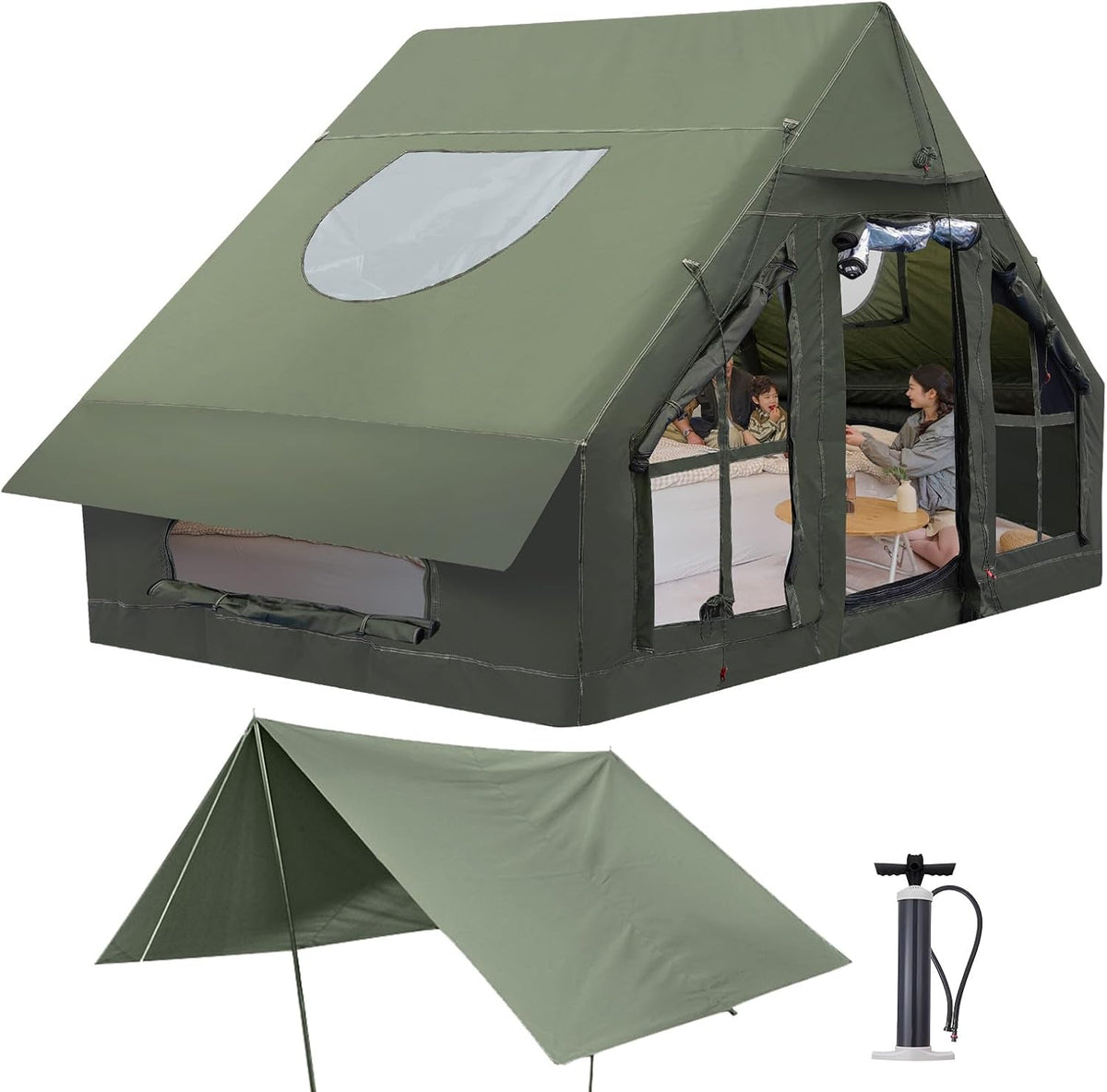 4 Season Inflatable Waterproof Camping Tent X558730