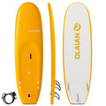 6&8x22 Foam Surfboard with Leash and 3 Fins C804827