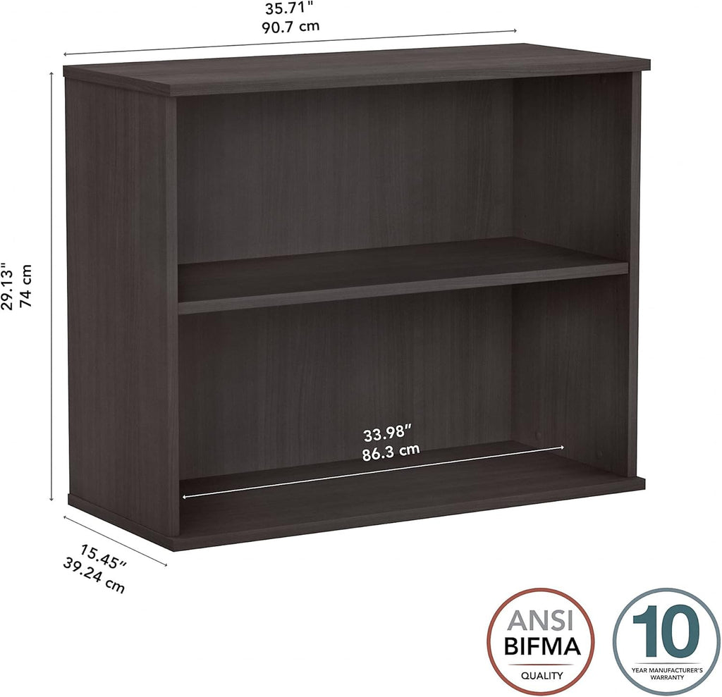 Small 2 Shelf Bookcase in Storm Gray K5263