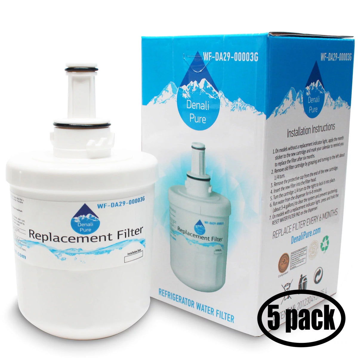 5-Pack Refrigerator Water Filter K306028