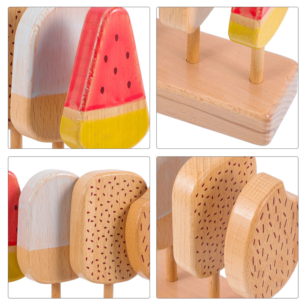 Beech Wooden Ice Cream Toy Playset V35285