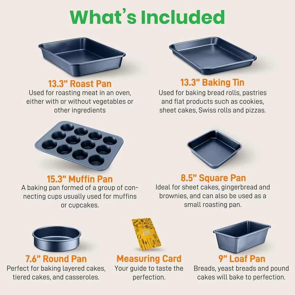20 Piece Non-stick Cookware and Bakeware Set T7196
