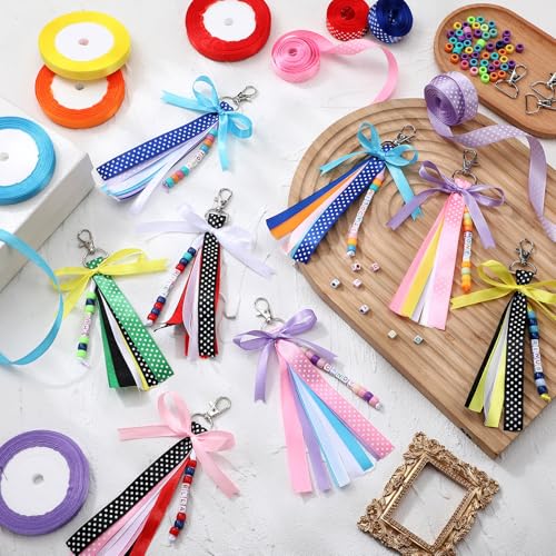 233 Pcs DIY Bead Keychain Making Kit K937