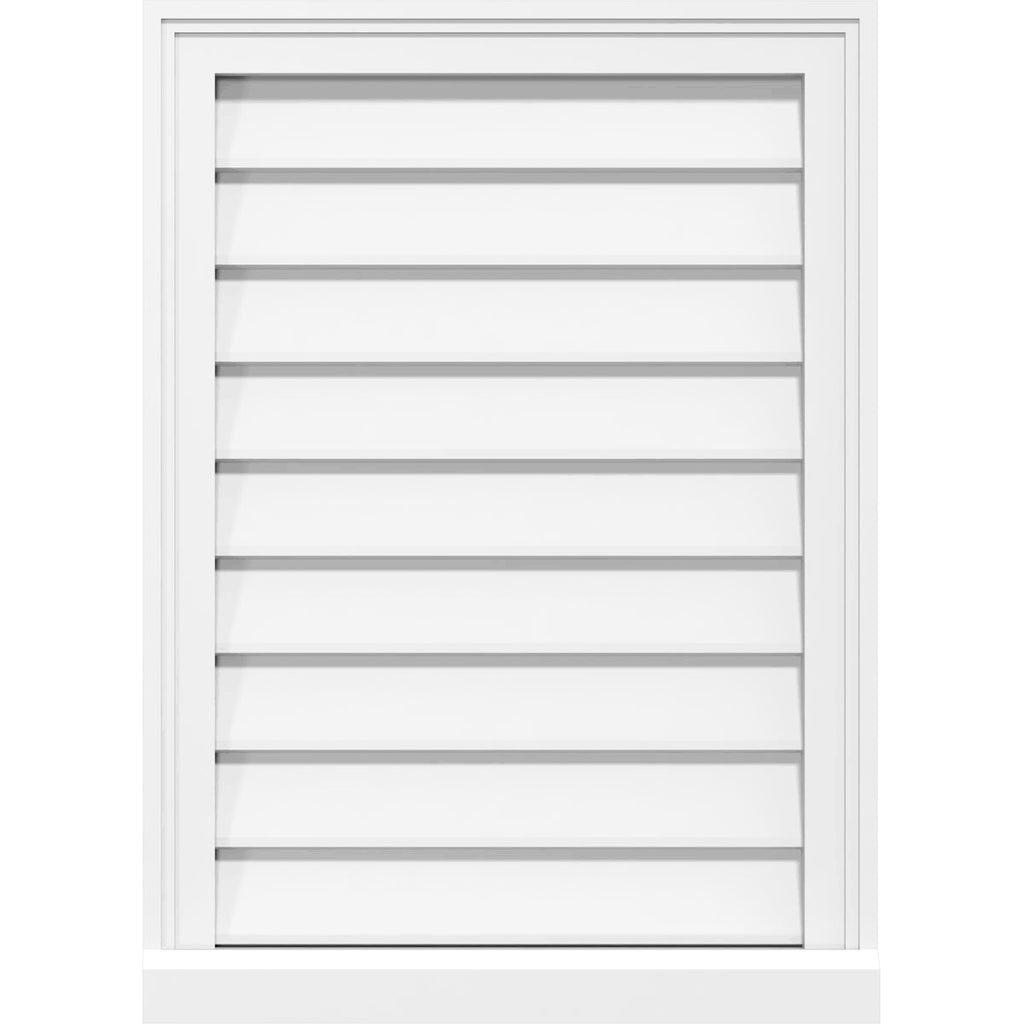 22x22W x 18x22H PVC Gable Vent P742569
