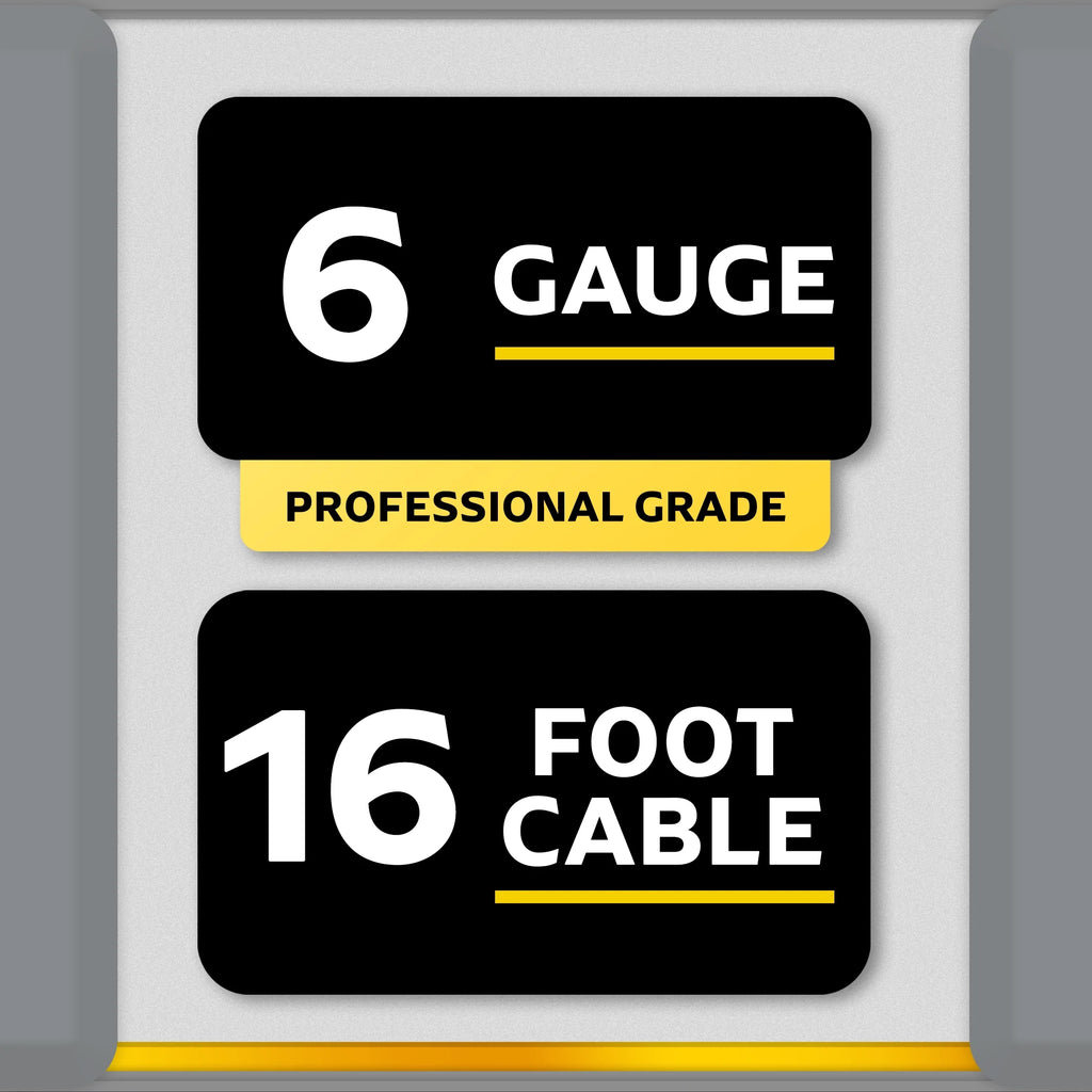 6-Gauge Heavy Duty 16-Foot Booster Cables Q79767