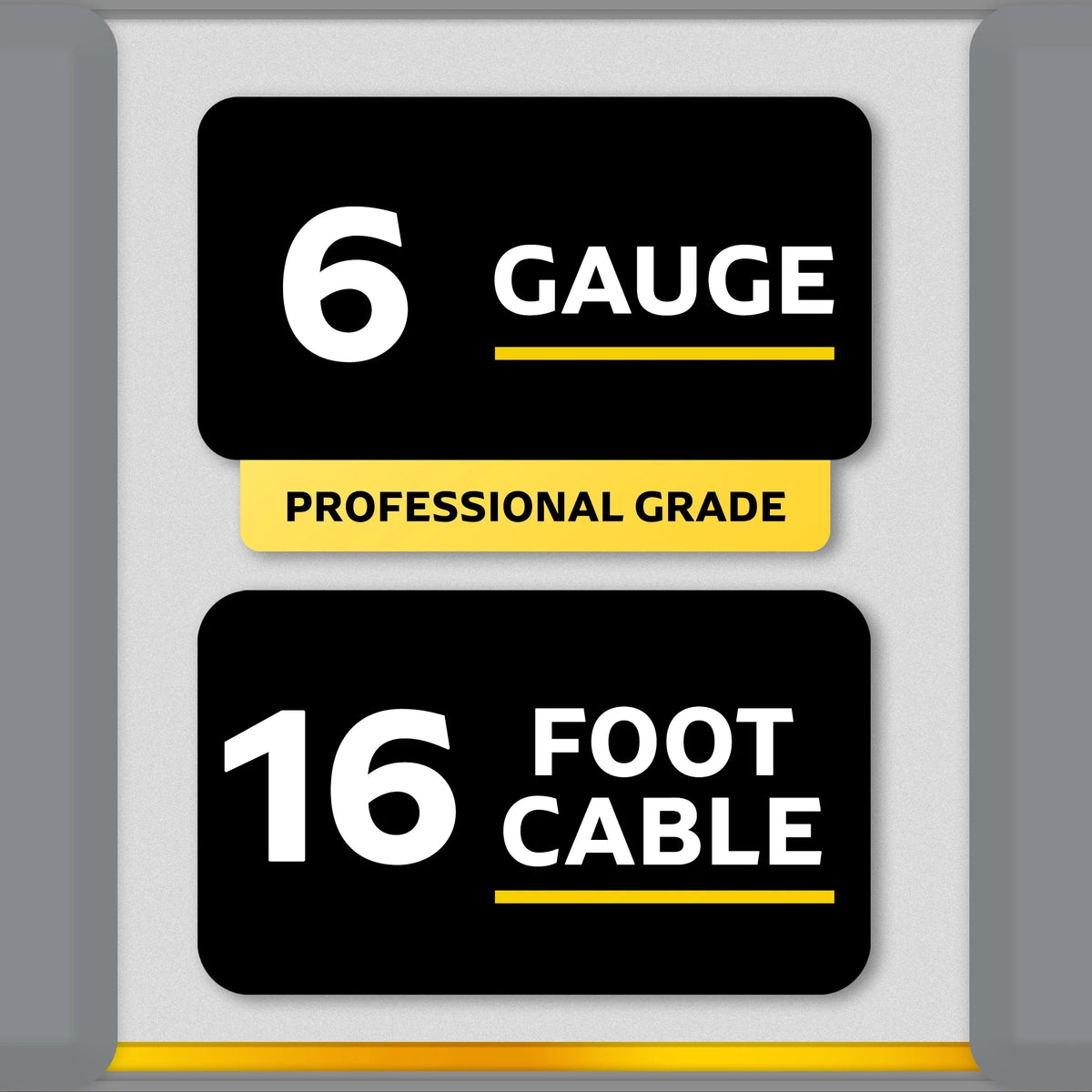 6-Gauge Heavy Duty 16-Foot Booster Cables Q79767