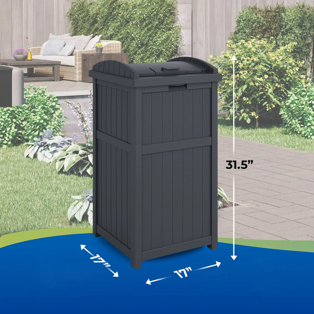 33 Gallon Outdoor Garbage Waste Bin B929