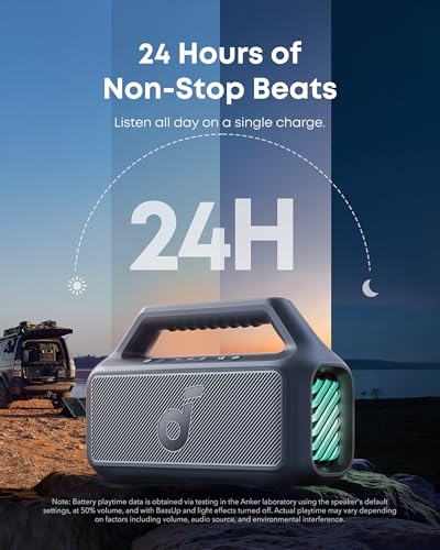 80W Portable Bluetooth Speaker with Subwoofer, IPX7 Waterproof R8362