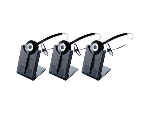Mono Wireless Headset System with Noise-Canceling Microphone 3 Pack B545