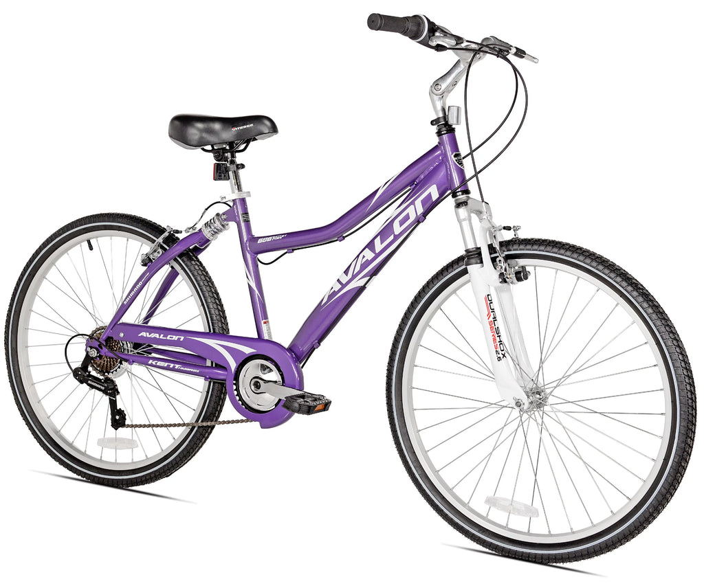 26 In. Purple Full Suspension Hybrid Bike H2100