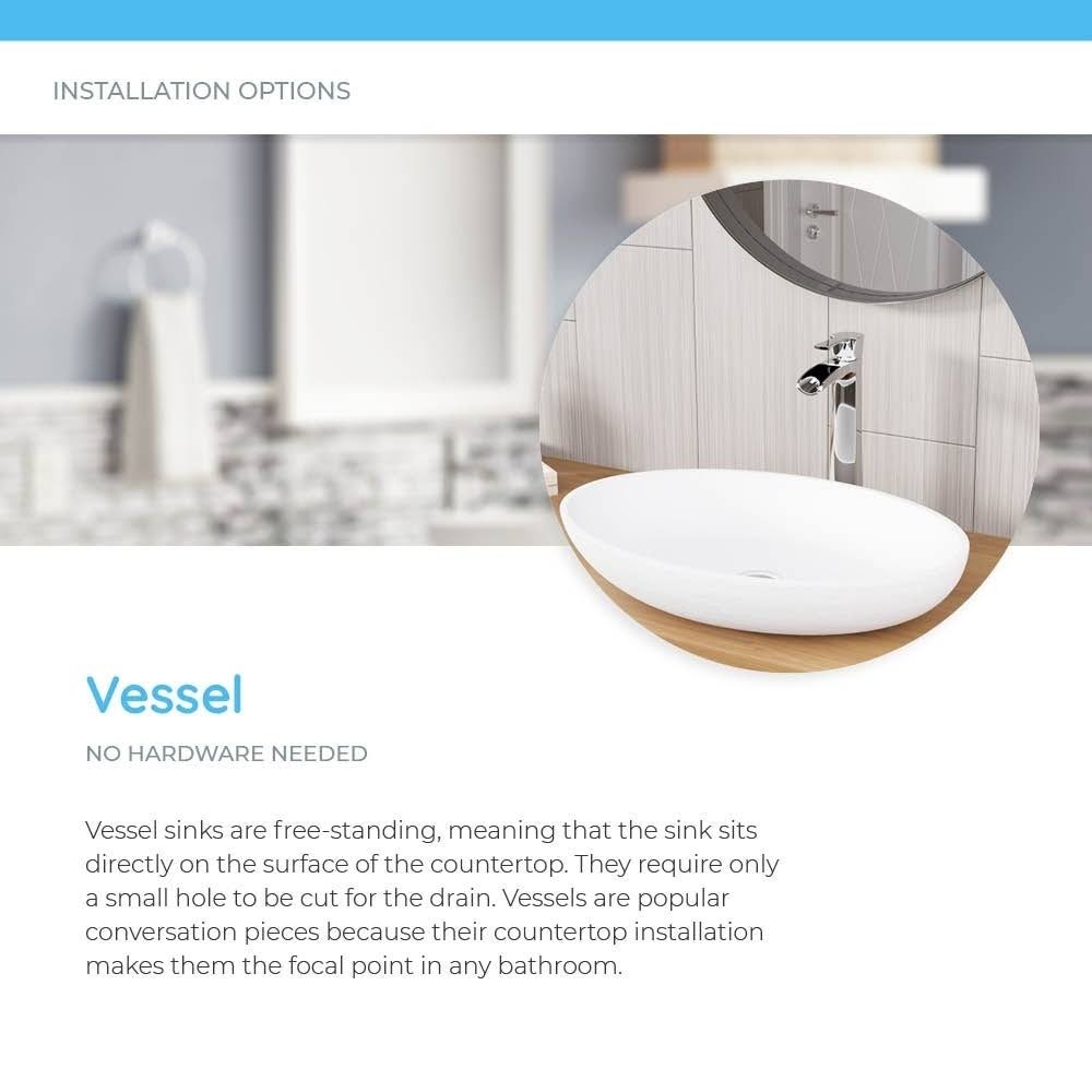 Composite Square Vessel Bathroom Sink with Faucet E2875