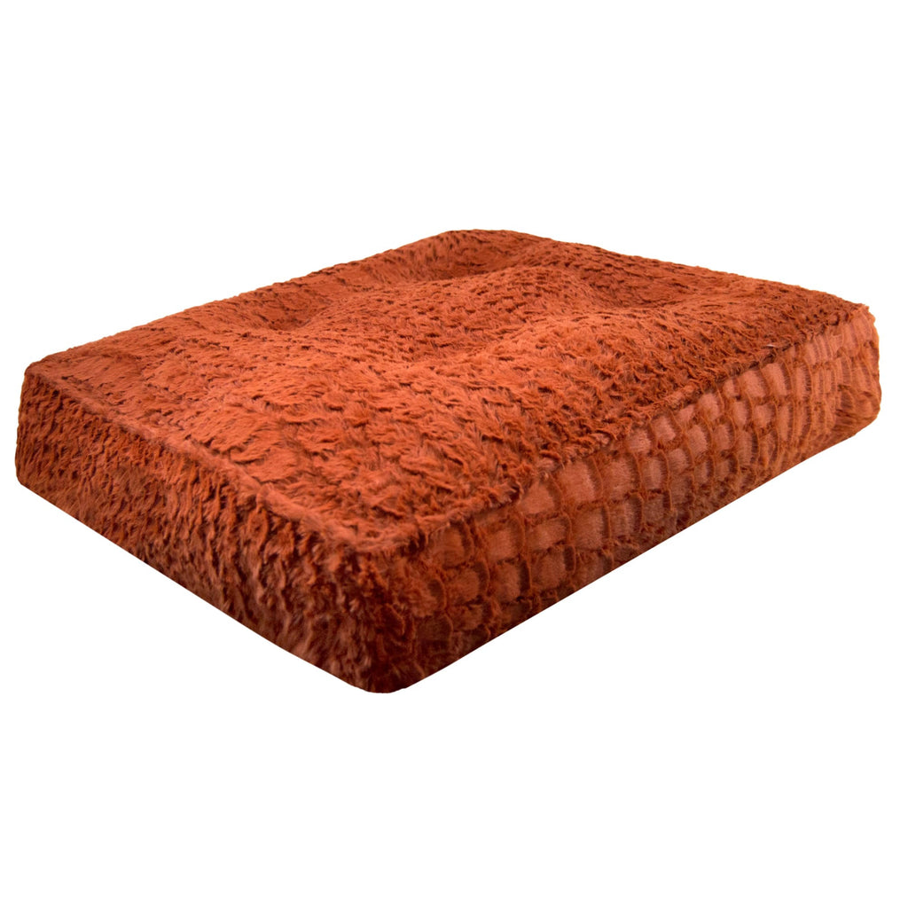 Medium Rectangle Faux Fur Dog Cat Bed X312