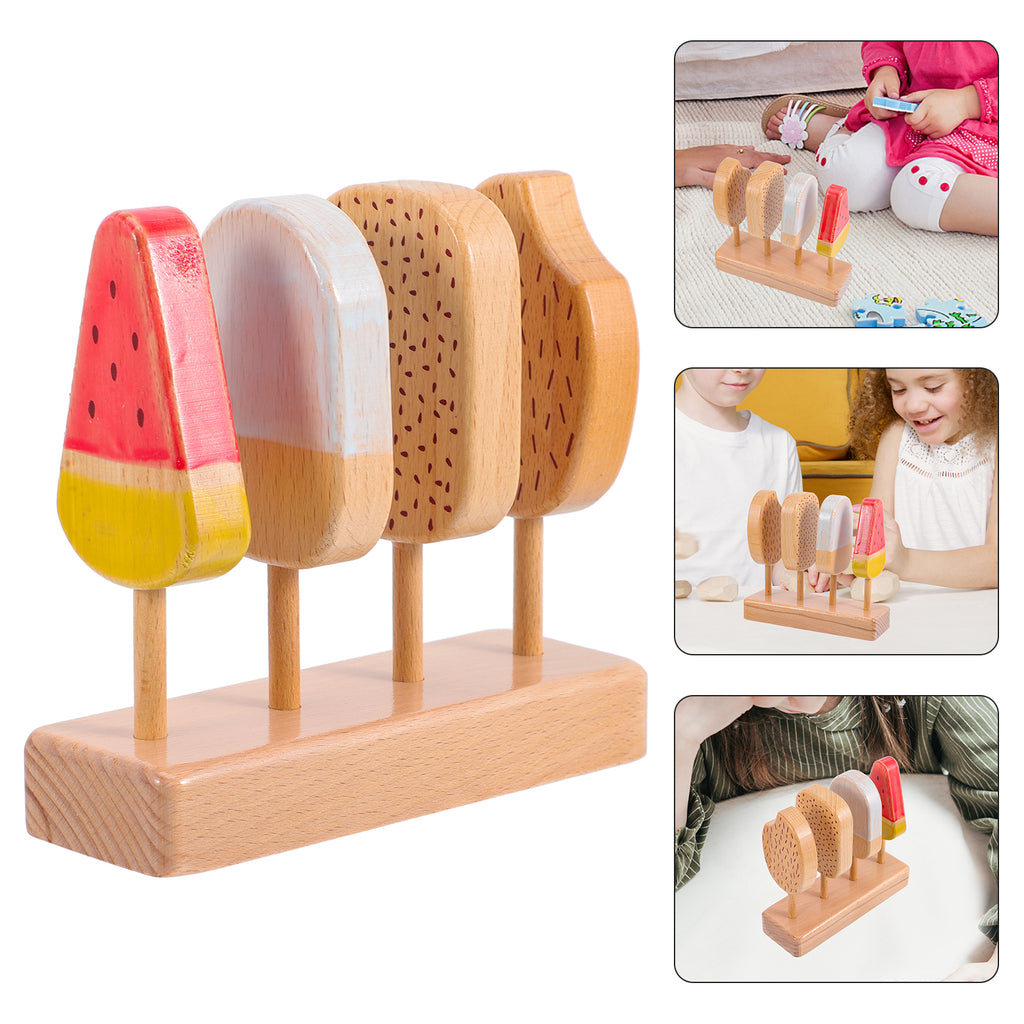 Beech Wooden Ice Cream Toy Playset V35285