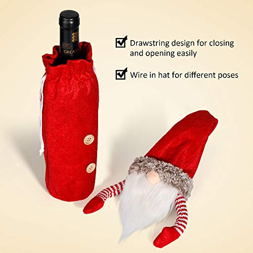Christmas Gnomes Wine Bottle Cover 3 Pack N800