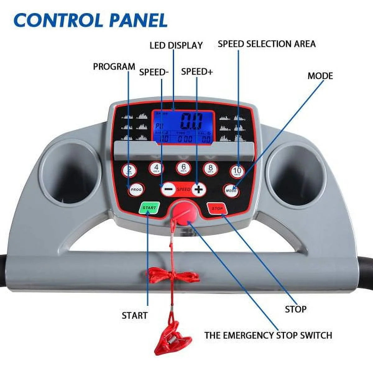 Folding Electric Treadmill 7.0 MPH D60330