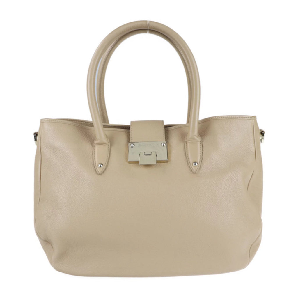 Pre-Owned Beige Leather 2WAY Shoulder Bag T1895