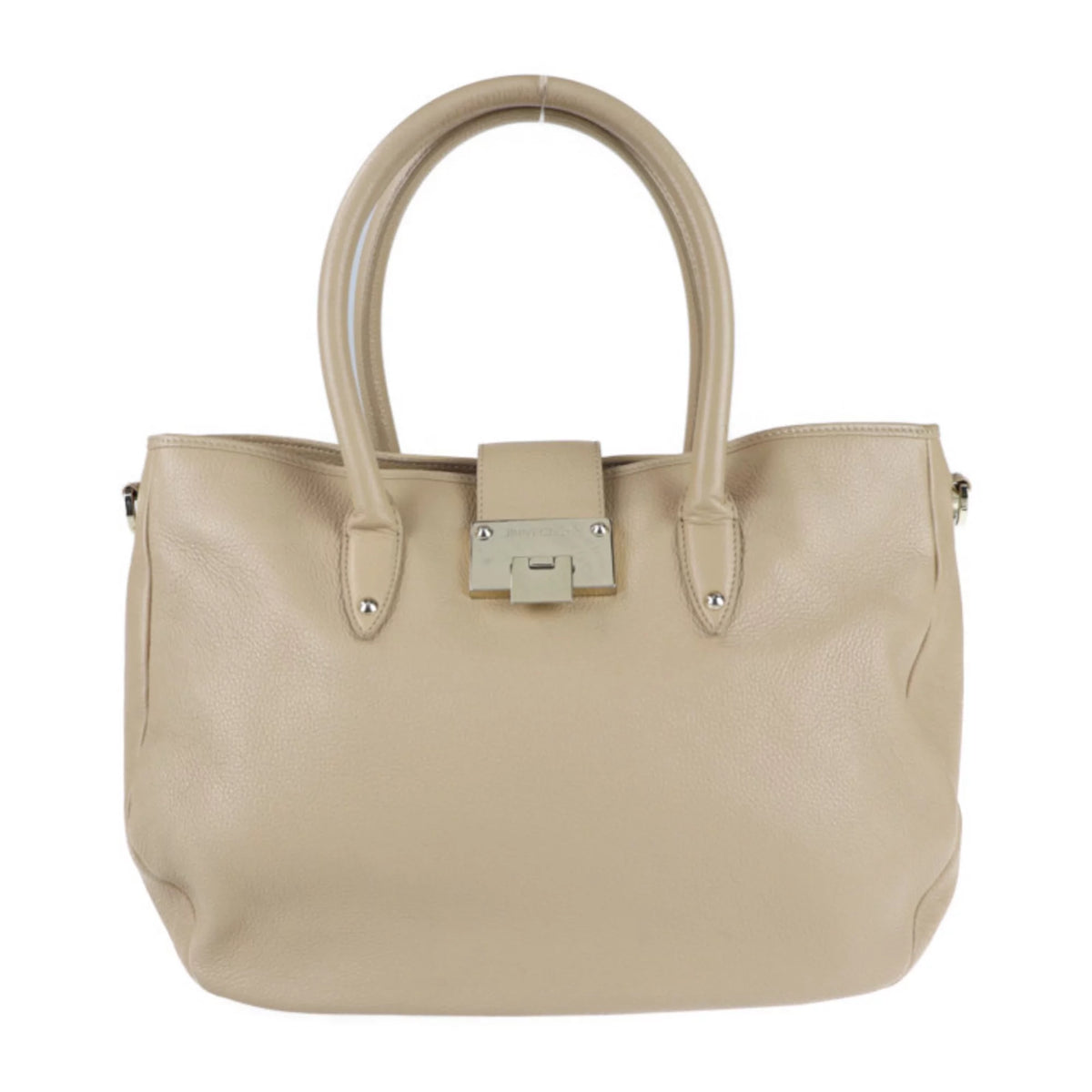 Pre-Owned Beige Leather 2WAY Shoulder Bag T1895