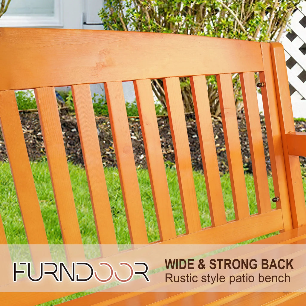 3 Person Wood Outdoor Bench G916
