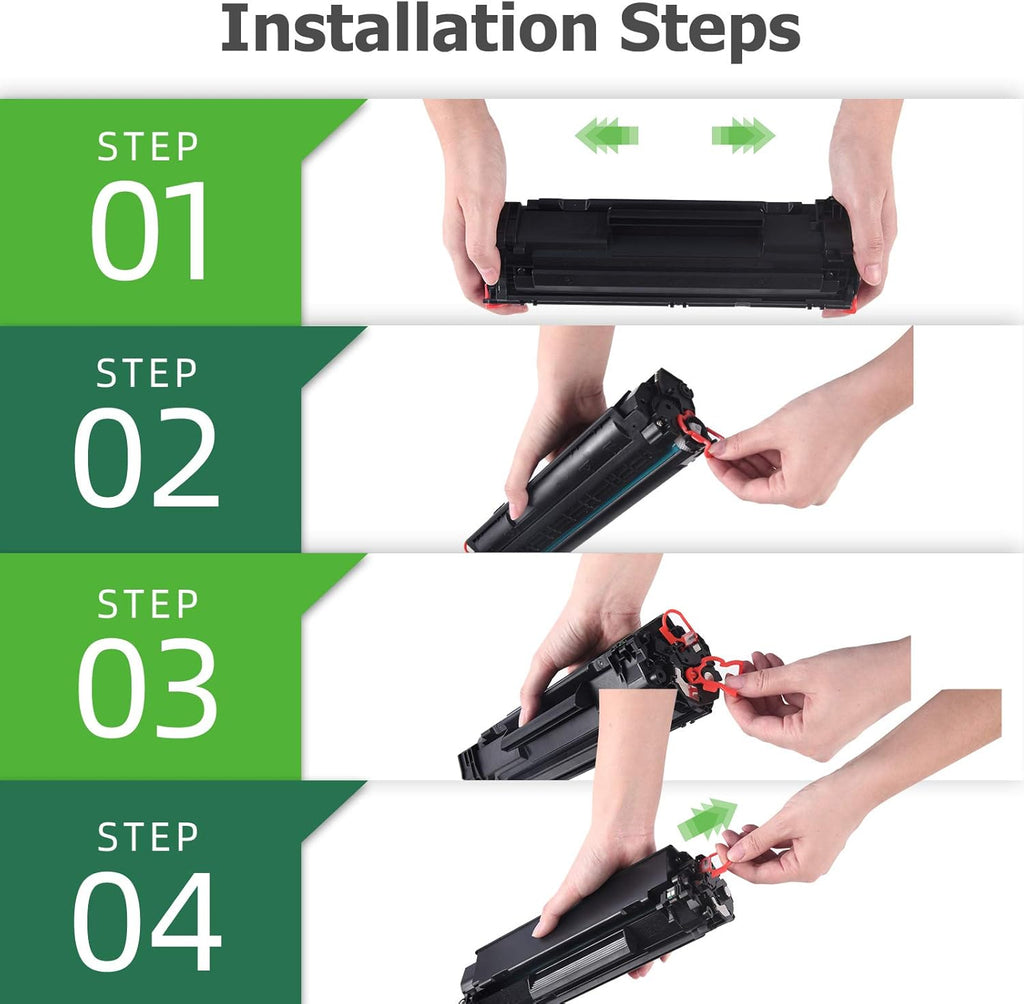 Compatible Toner Cartridge Replacement Black 4-Pack F9956