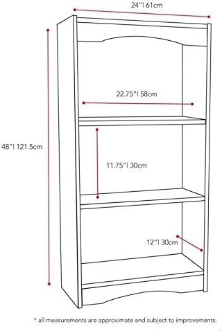Midnight Black Tall Bookcase L67119