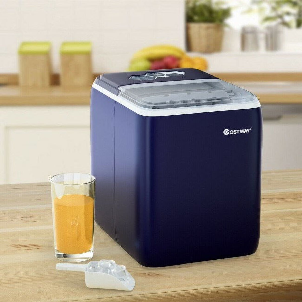 Portable Countertop Ice Maker Machine with Scoop C282