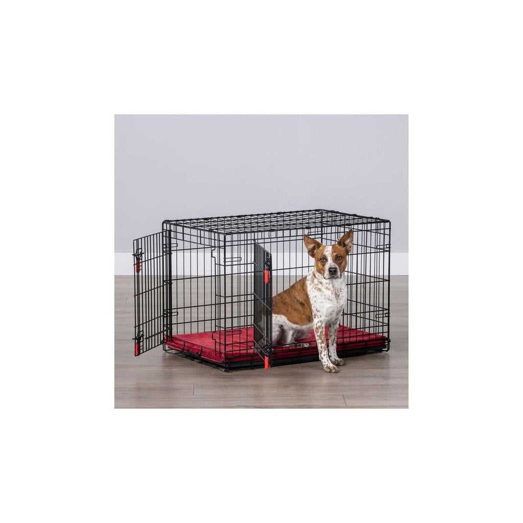 KONG Double Door Wire Dog Crate with Divider Panel W6351