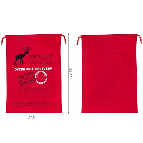 Canvas Santa Sack with Drawstring 2 Pack B6984