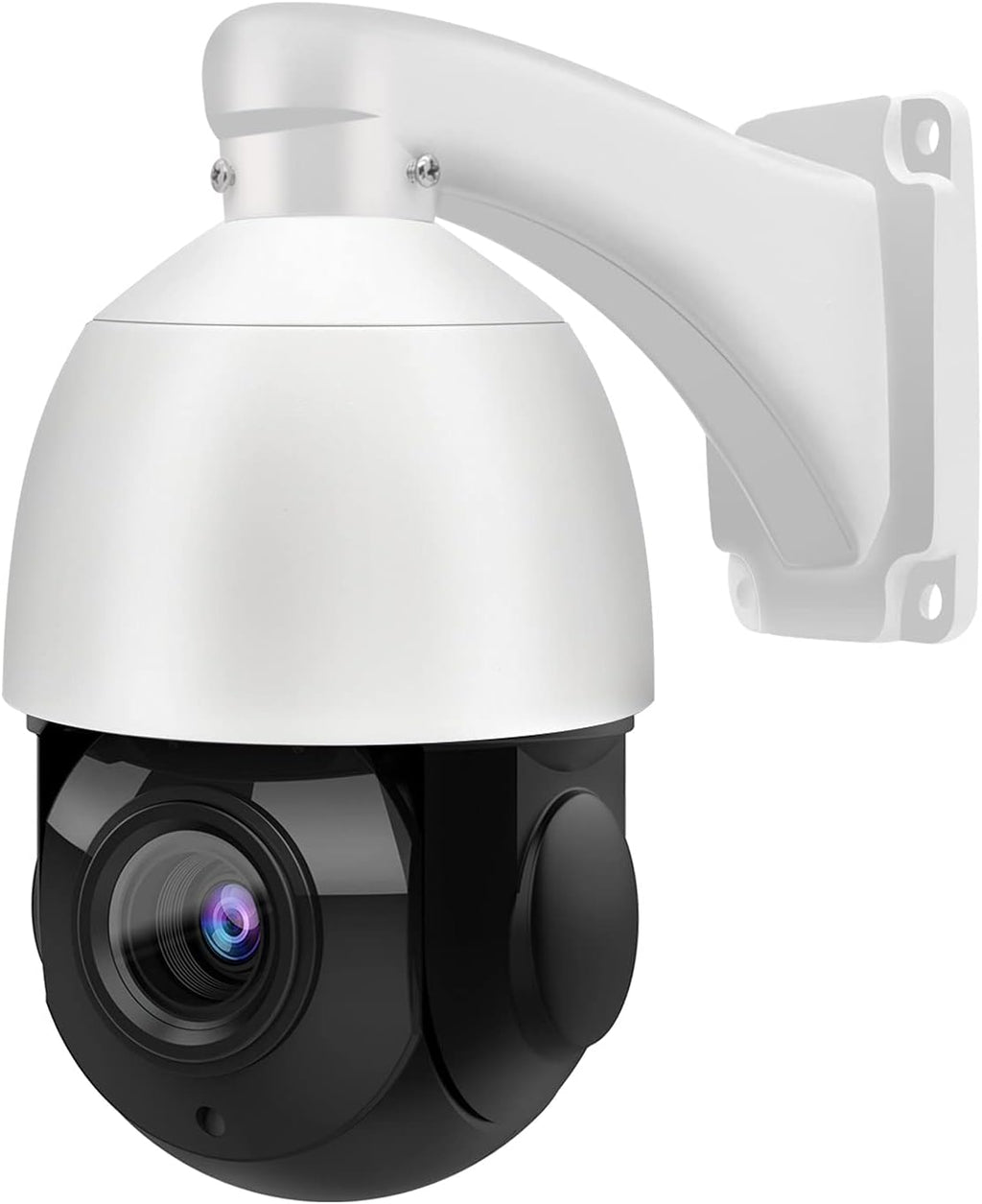 Outdoor 8MP PTZ PoE IP Camera Speed Dome with 18x Optical Zoom 30x Digital Zoom, 165ft IR Night Vision, IP66 H934236